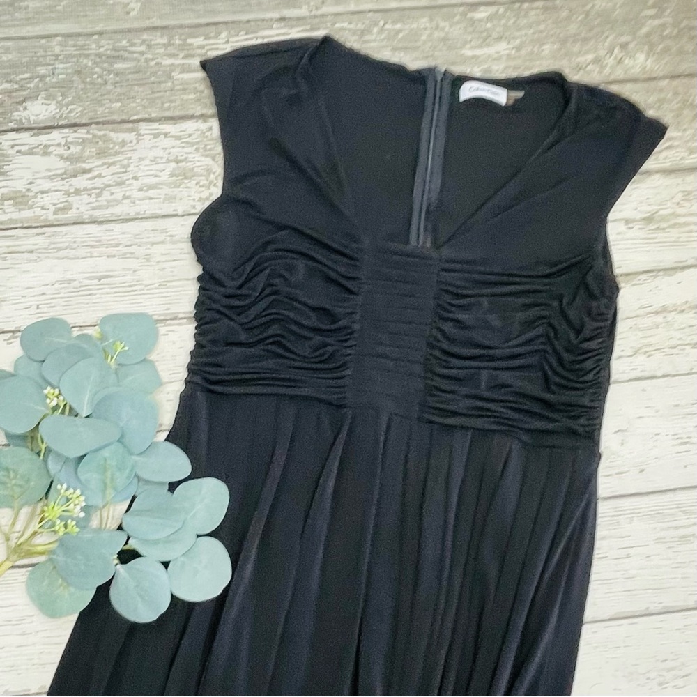Calvin Klein Ruched Bodice Sleeveless Dress